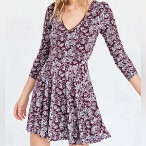 Urban Outfitters | Kimchi Blue | Katryna Lace Up Back Mini in Purple Multi